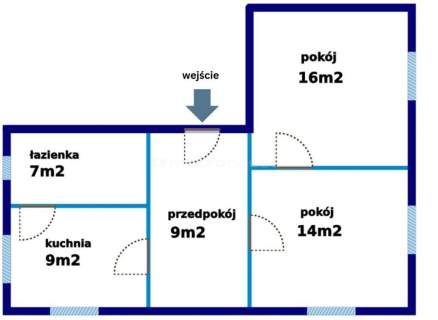 Na sprzedaż 2 pokojowe mieszkanie 54,6m2