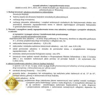 WZ na 12 domów jednorodzinnych