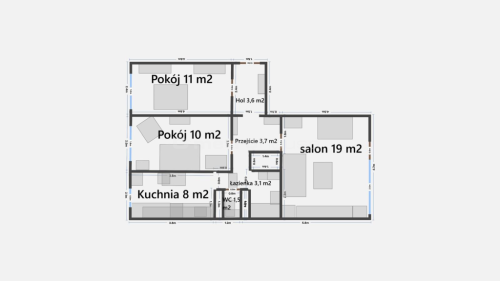 Mieszkanie 63 m2, 3 pokoje, Aleksandrów Łódzki