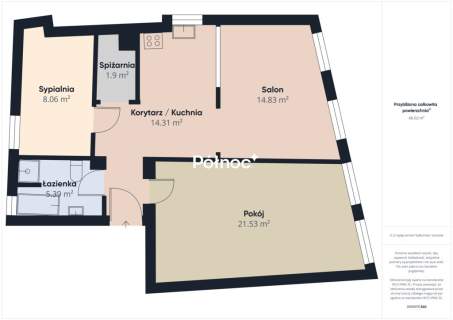 3 pokojowe w centrum Ornety