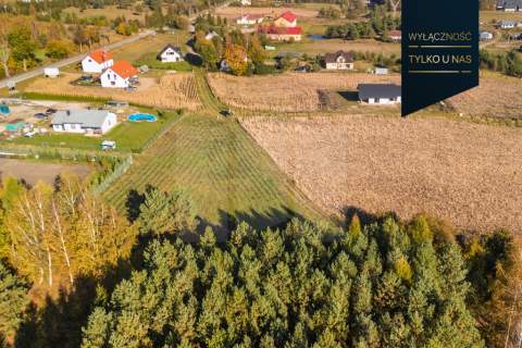 Działka budowlana 1434m2 przy lesie Trąbki Małe