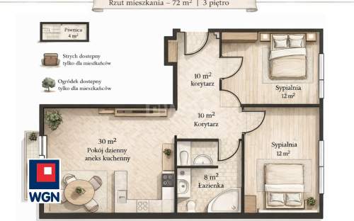 Mieszkanie na sprzedaż, 72 m2, Lublin