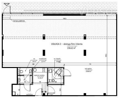 Duży jednostronny lokal 158,26 m2 oddany do użytku