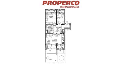 Zespół pokojowy 3pok., 61,56 m2, ul. Klonowa