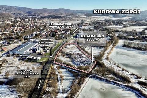 Inwestycyjna działka przy granicy PL CZ