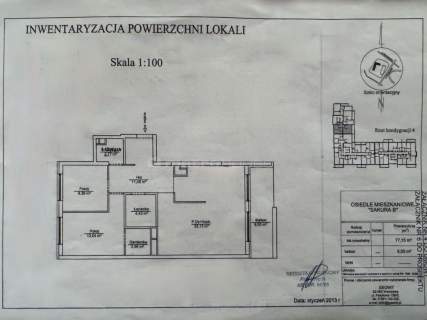 77 m , Osiedle Sakura, loggia, 2 łazienki, garaż