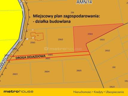 Działka budowlana w pięknym miejscu 1310 m2.