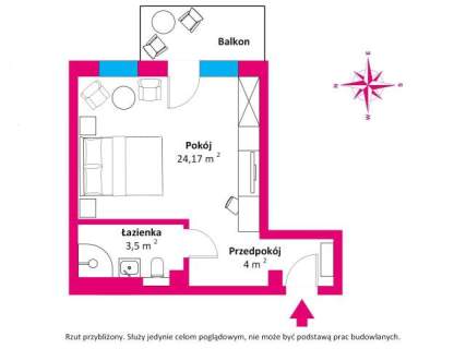 Mieszkanie na sprzedaż, 31,67 m2, Kołobrzeg