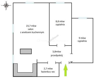 Mieszkanie na sprzedaż, 48 m2, Siedlce