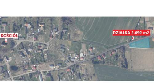Działka budowlana na sprzedaż, 2692 m2, Czernin