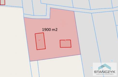 Działka z budynkami 1900 m2   Pas Nadmorski