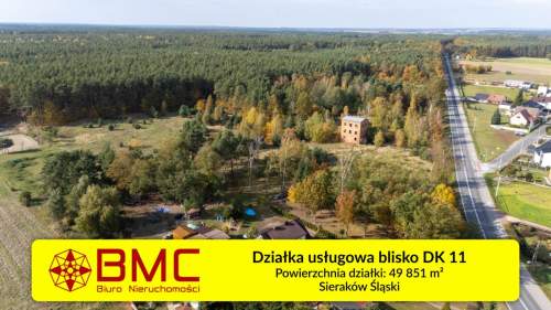 Działka usługowa,4,9ha przy DK11 blisko S11,