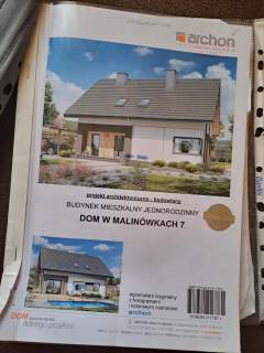 Dom w stanie surowym otwartym z dużą dzialką
