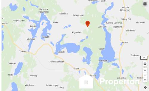 Działka rolna 1,42 ha Jeziora Leleskie
