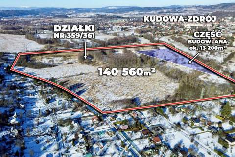 Wyjątkowy teren inwestycyjny 140.560 m 