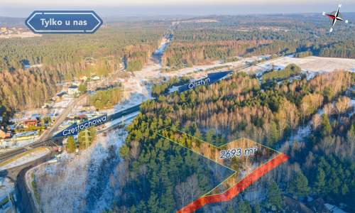 Działka przy lesie, Olsztyn Skrajnica