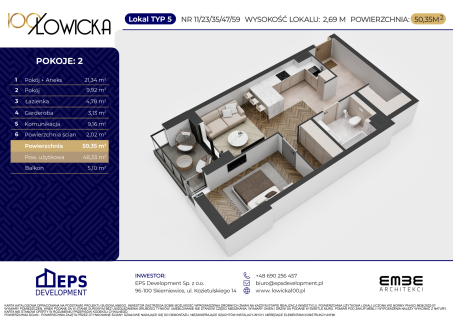 Mieszkanie na sprzedaż - 74 m - 4 pokoje Widok Skierniewice