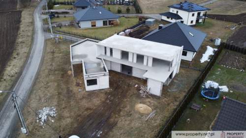 Nowoczesny dom w budowie, Straszęcin, Dębica