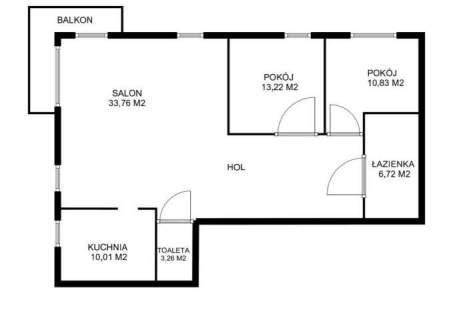 Gdańsk Wrzeszcz - 3 pokoje 78 m2 Centrum