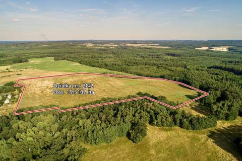 Duża działka rolna - 15.5132 ha, dopłaty 