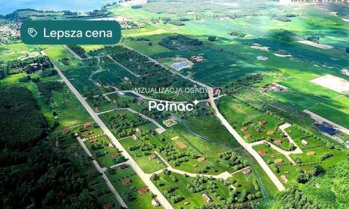 Działka z plażą nad jeziorem Narie