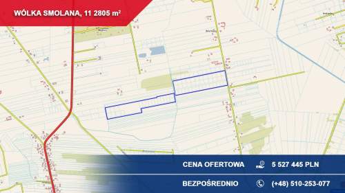 Działki inwestycyjne 11,28 ha pod osiedle Gmina Brochów, oko