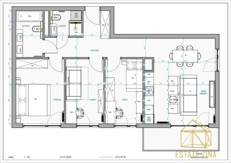 4-pokojowe 76,68 m2 balkon Noho Lindego 2