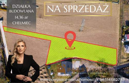 Działka na sprzedaż, 1400 m2, Nowy Sącz