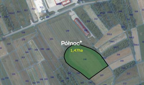 Cikowice duża działka przemysłowa 1,47ha