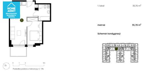 Apartament inwestycyjny w pobliżu Martwej Wisły