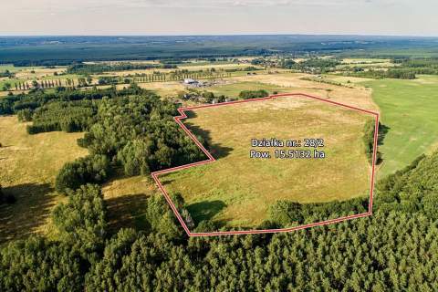 Duża działka rolna - 15.5132 ha, dopłaty 