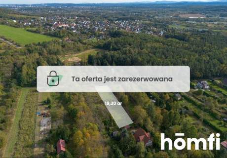 Działka 19,3 ar przy lesie Kraków Bielany