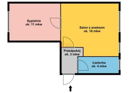 Ciche, 2 pokojowe mieszkanie na Biskupinie.