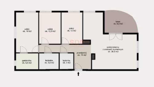 Apartament na 13 piętrze z widokiem - 4 pokoje z garderobą, tarasem