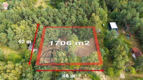 Uzbrojona piękna działka w lesie, FV, 2km od Łodzi