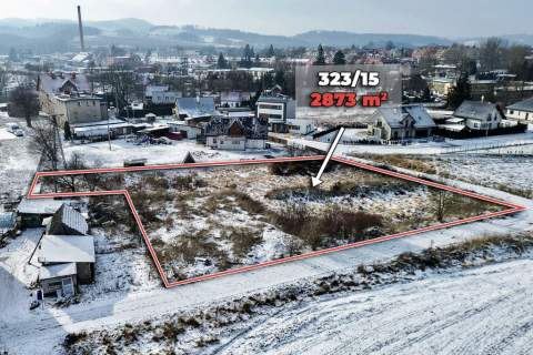 Działka budowlana 2.873 m , z mediami i dojazdem