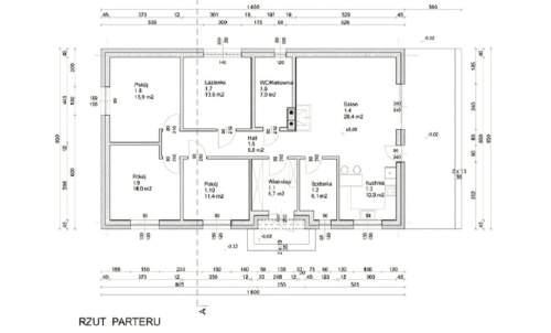 Nowy dom pod miastem / dom parterowy 118m