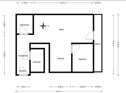 Wyremontowane 2 pokoje w centrum Katowic, 47 m 