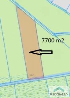 Działka Rolna 7700 m2 - 300 metrów do Zalewu
