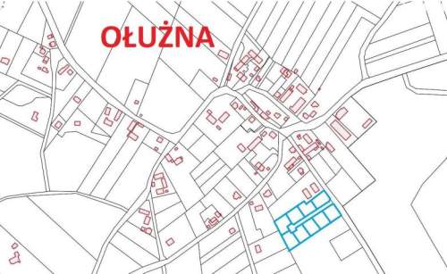 Ołużna uzbrojone działki budowlane.