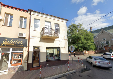 Kamienica przy ul. Kościuszki 1 w centrum Lubaczowa sprzed