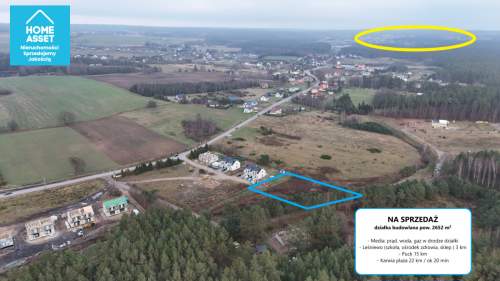 Duża działka z pozwoleniem na budowę w Domatówku 