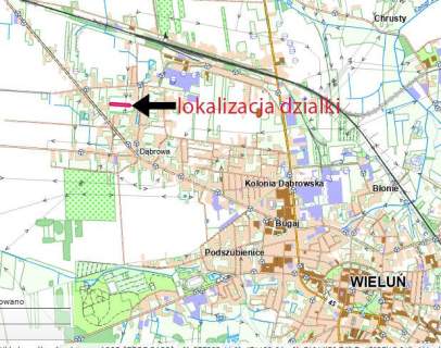 Działka 3330 m Dąbrowa k. Wielunia