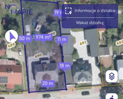 Wyjatkowa dziatka 974 m na Baranówku starv dom - 2 mln