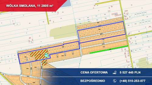 Działki inwestycyjne 11,28 ha pod osiedle Gmina Brochów, oko