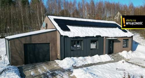 Nowoczesny dom z fotowoltaiką i rekuperacją 106 m2