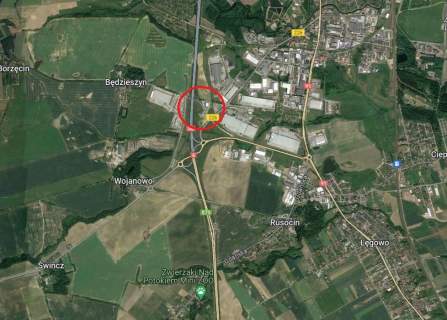 Działka inwestycyjna przy bramkach A1