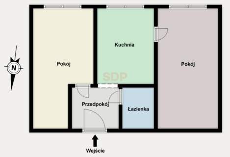 2 pokoje,37,7 m2, parter, pełne wyposażenie, Chojny-Dąbrowa