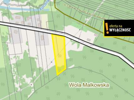 Działka 88 arów z lasem i możliwą zabudową