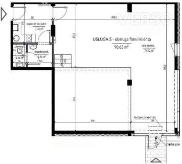 Narożny lokal pod każdą działalność 90,63 m2
